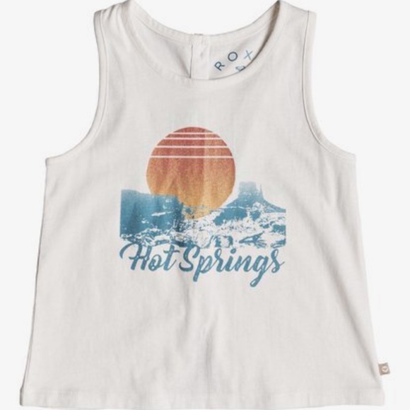 NWT $22 ROXY GIRLS 4 SHINING SUN B TANK TOP - Picture 1 of 7